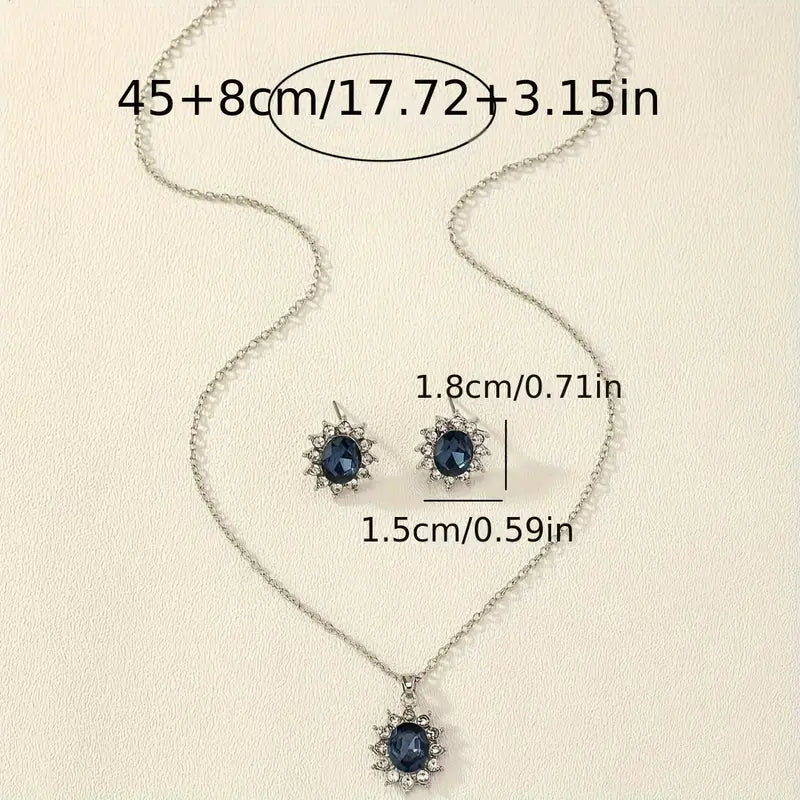 Katya Azuryn Smykkesett | Hvitt Gull