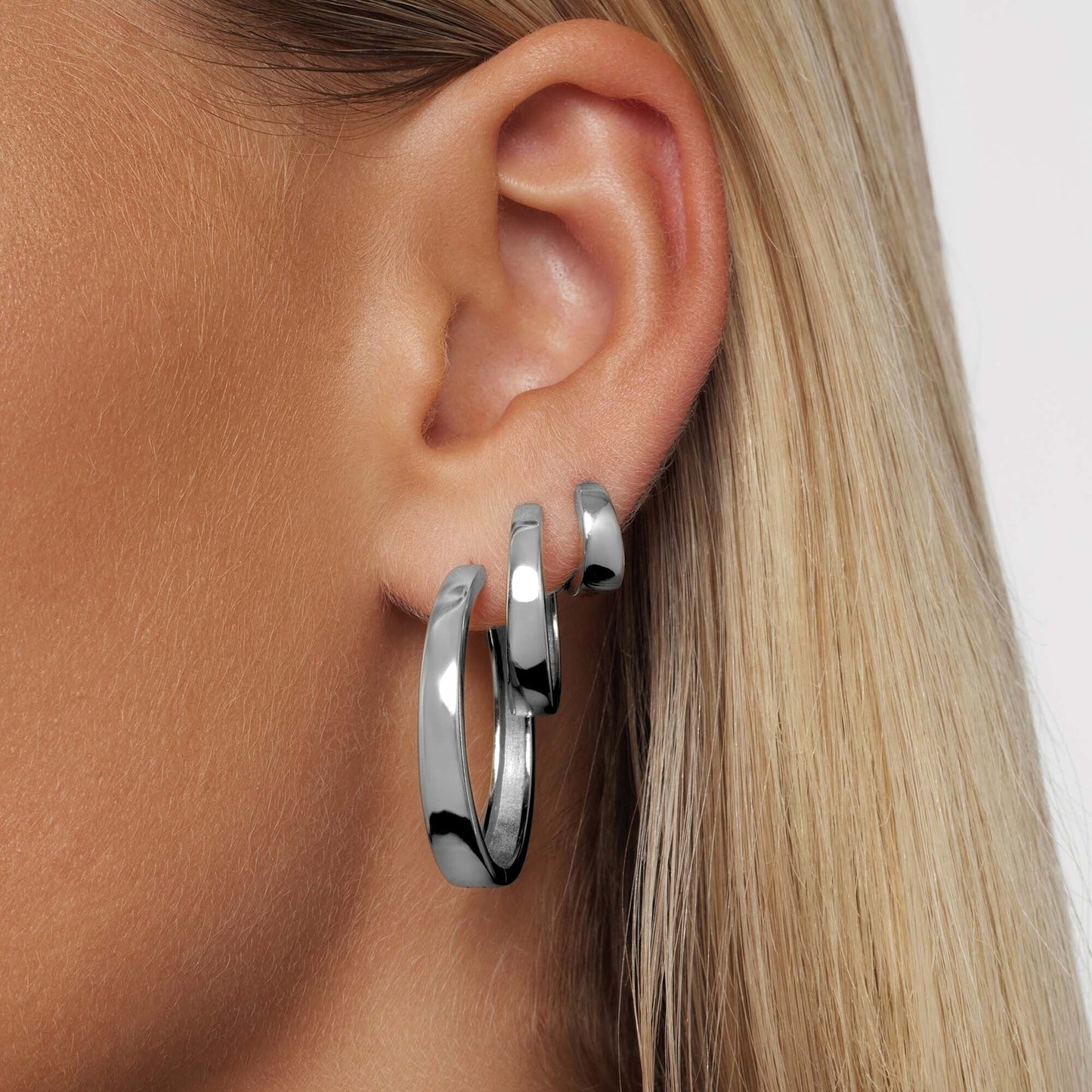 Gia Statement Hoops | Hvit Gull