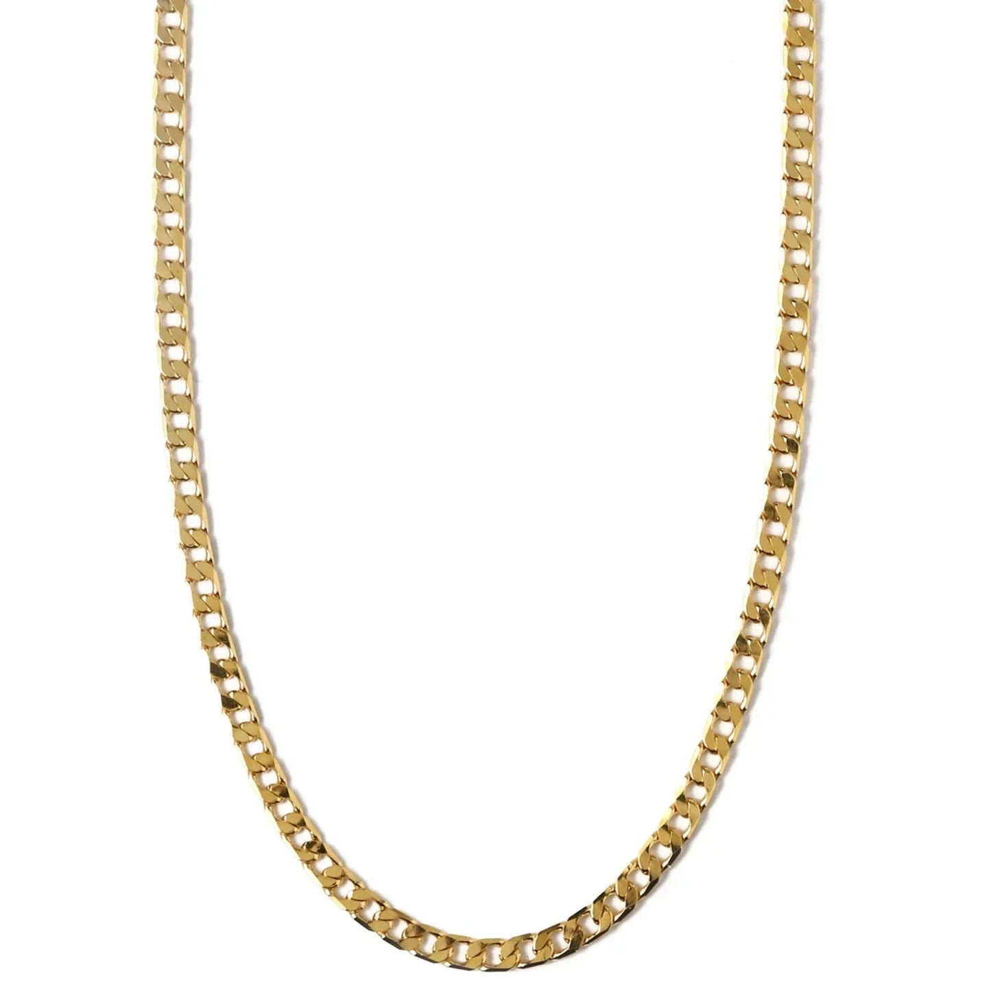 Flat Link Curb Chain Necklace | Gull