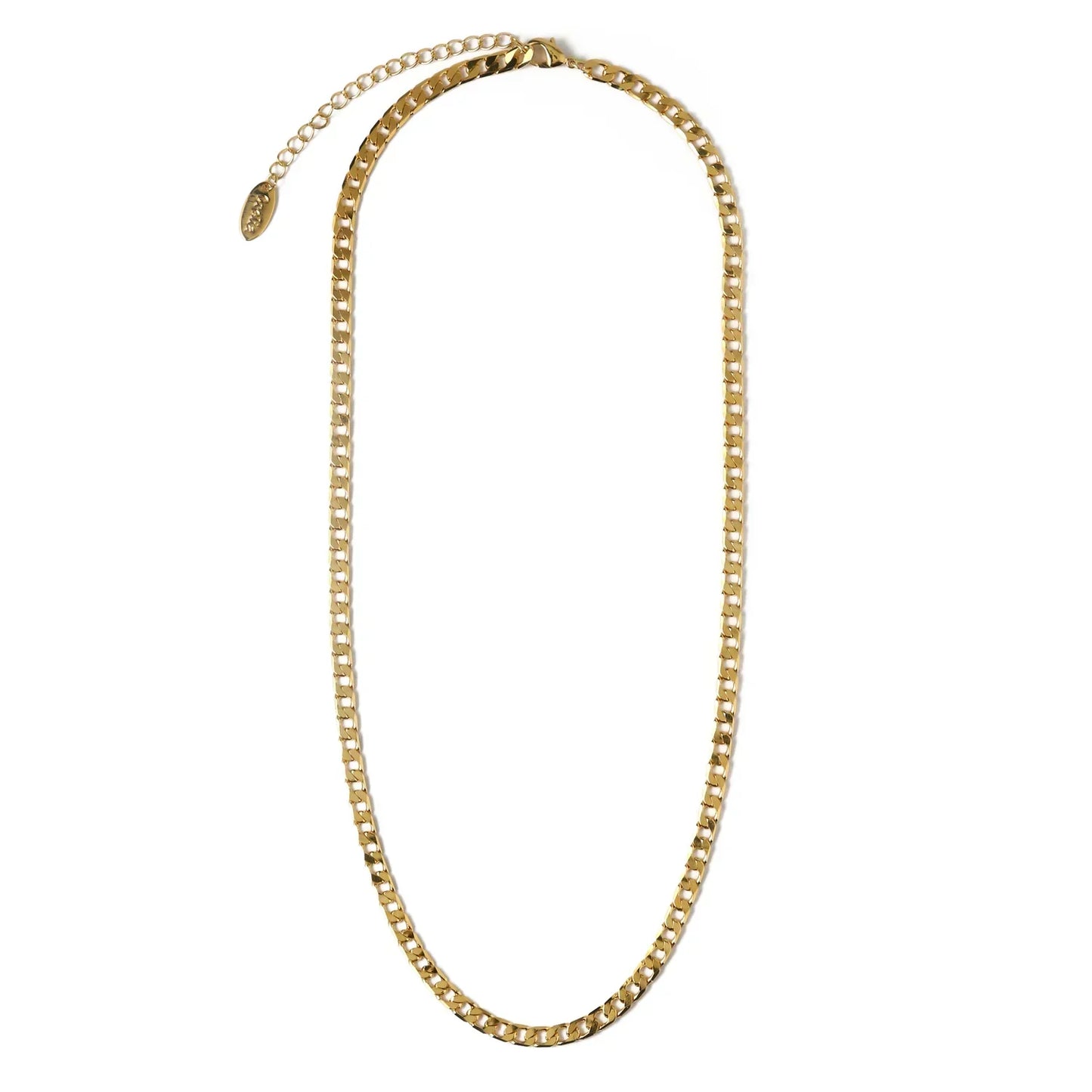 Flat Link Curb Chain Necklace | Gull