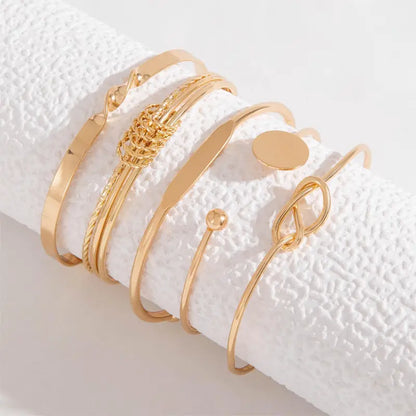 Knotted Elegance Armbåndsett | Gull