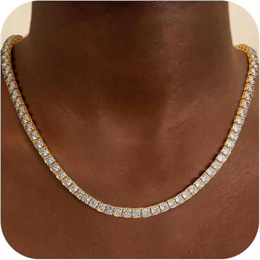 Tennis Halskjede | Gull