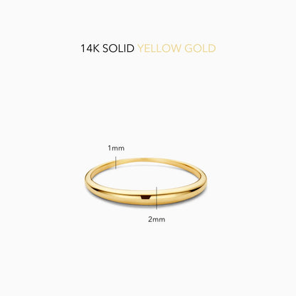 Slim Dome Ring | Gull