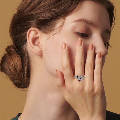 Krimson Poteavtrykk Justerbar Ring