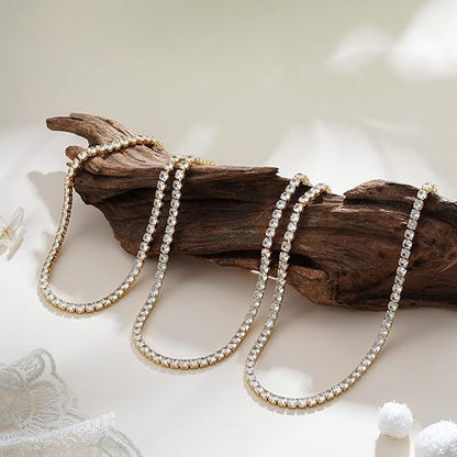 Tennis Halskjede | Gull