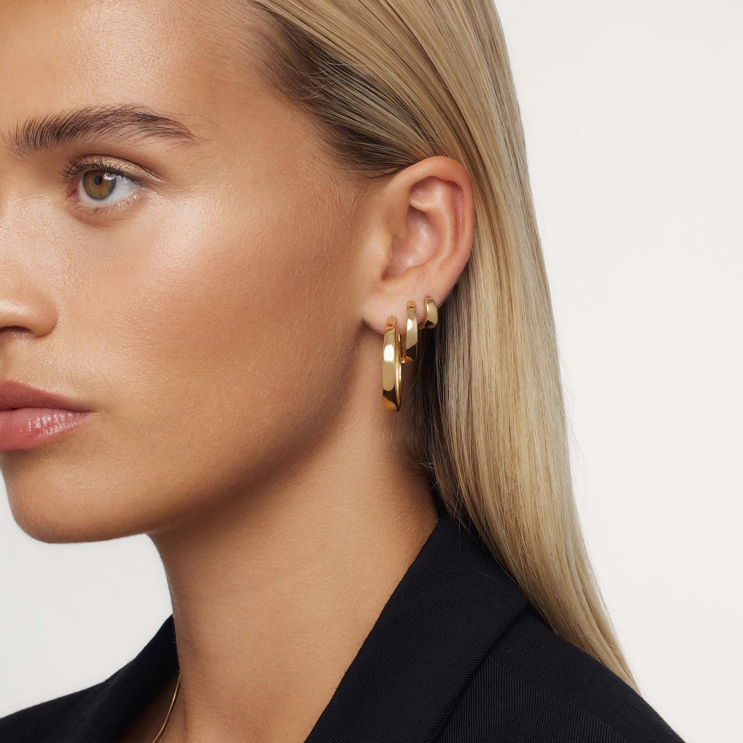 Gia Statement Hoops | Hvit Gull