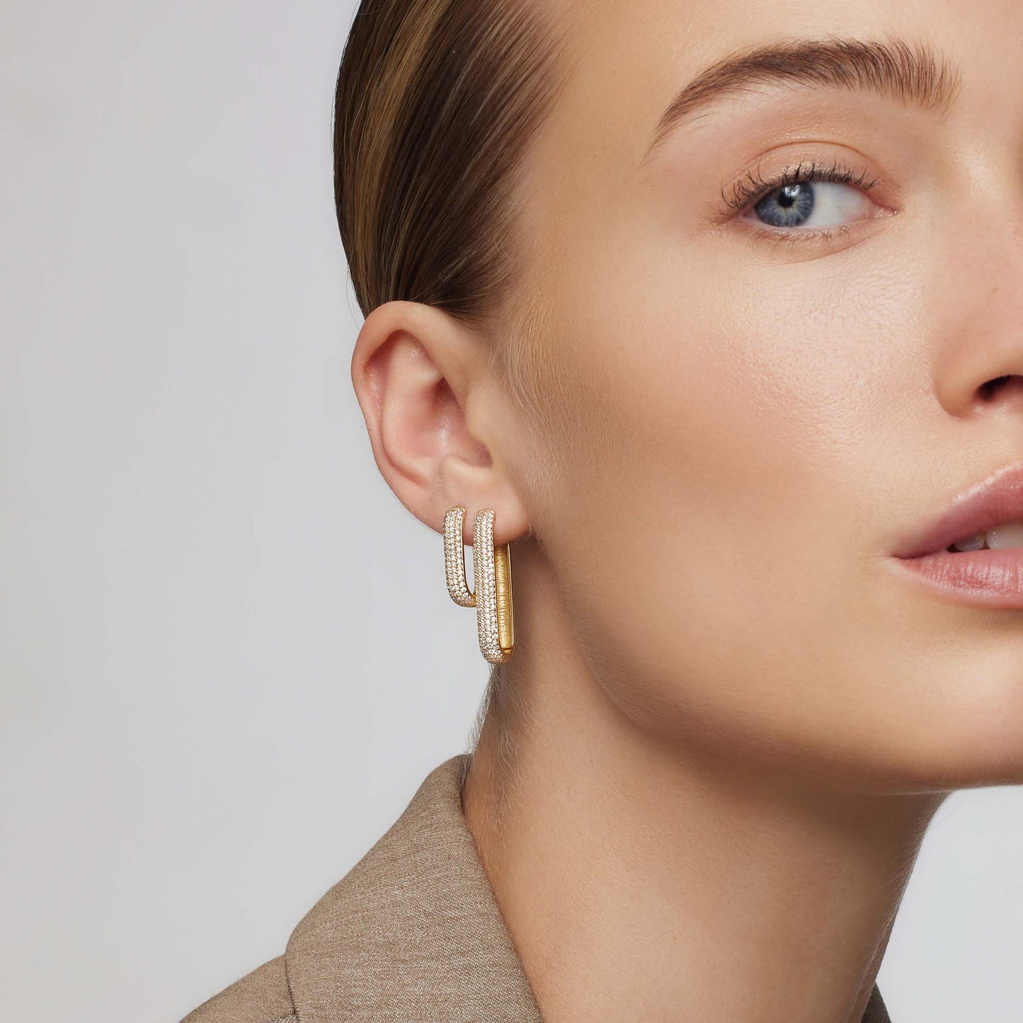 Icon Pavé Hoops | Gull