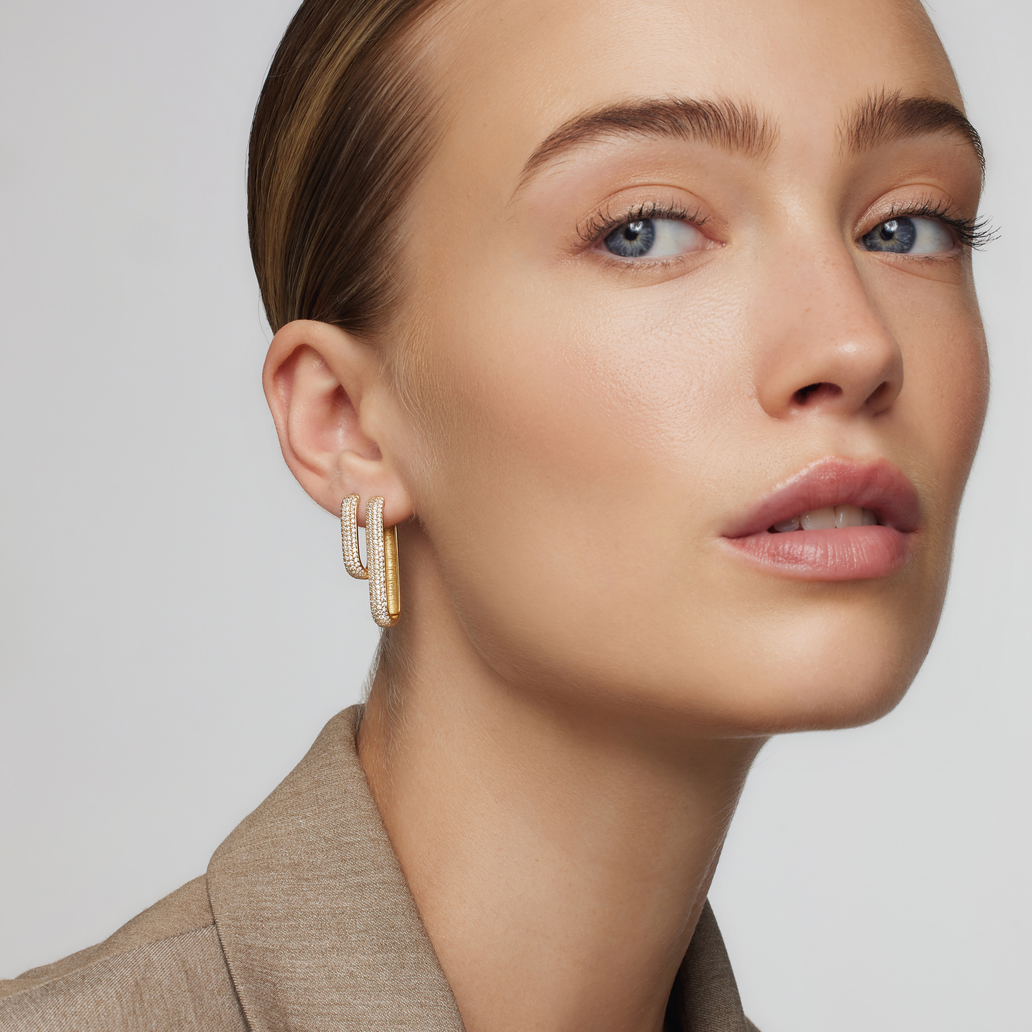 Icon Pavé Hoops | Gull