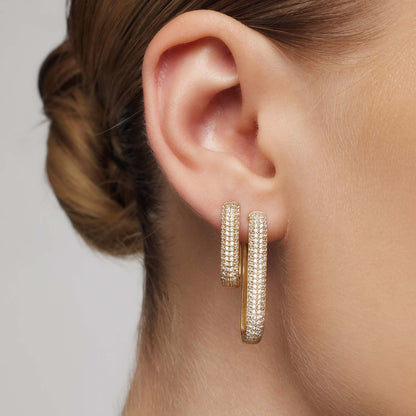 Icon Pavé Hoops | Gull