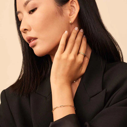 Venezia Lenkearmbånd | Hvitt Gull