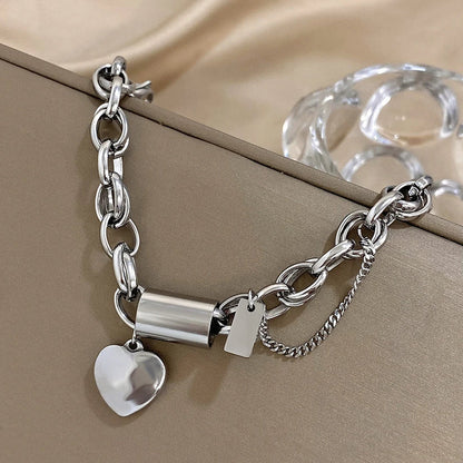 Heartened Chunky Bracelet | Hvit Gull