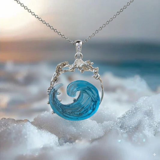 Azure Pledge Necklace | Hvit Gull