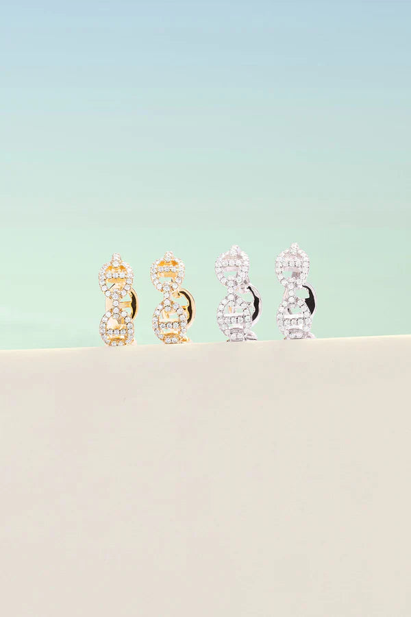 Isla Marina Øredobber | Hvitt Gull