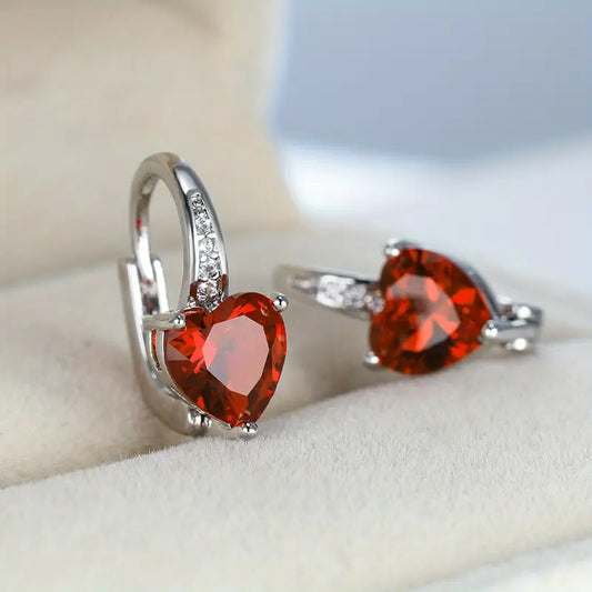 Lunara Emberelle Øredobber | Hvitt Gull