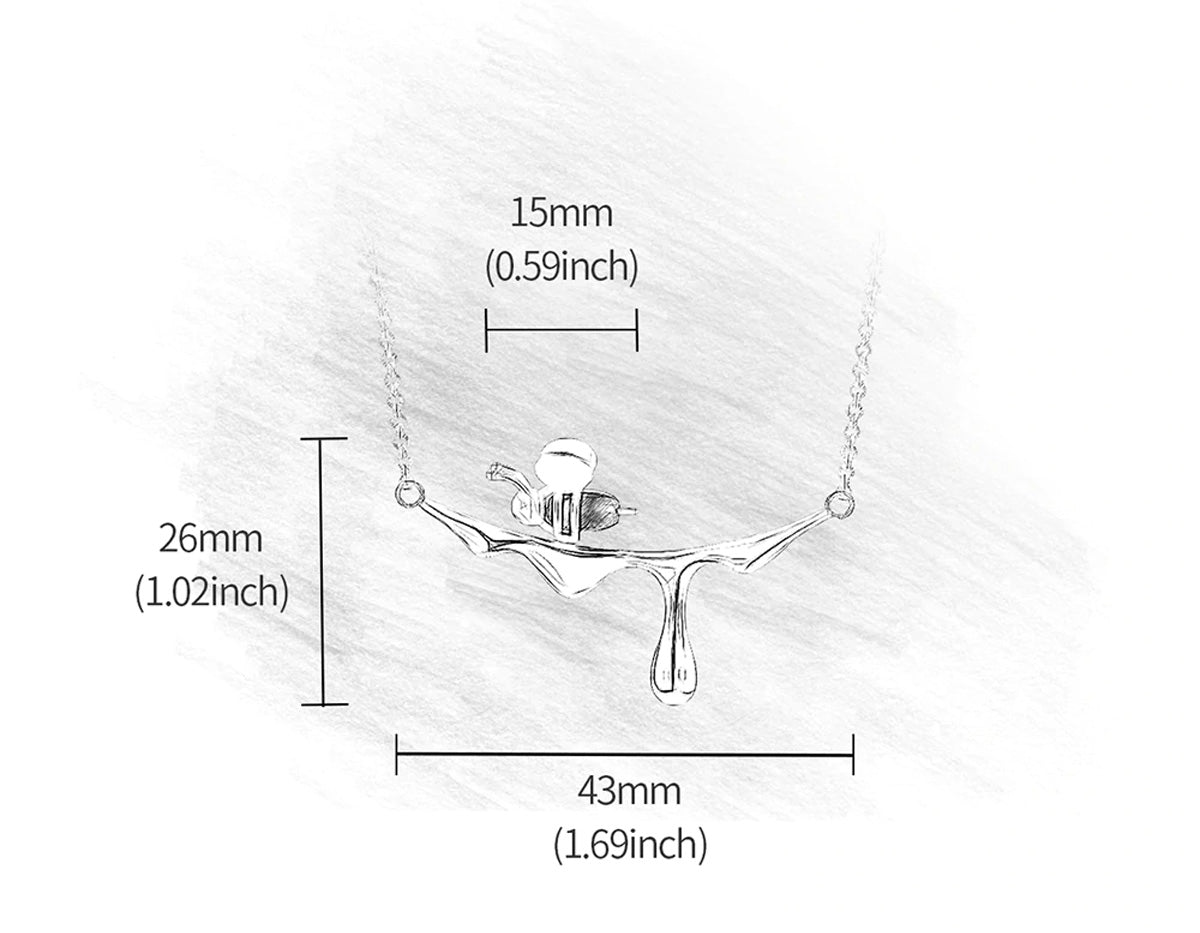 Gullnektar Bie Halskjede