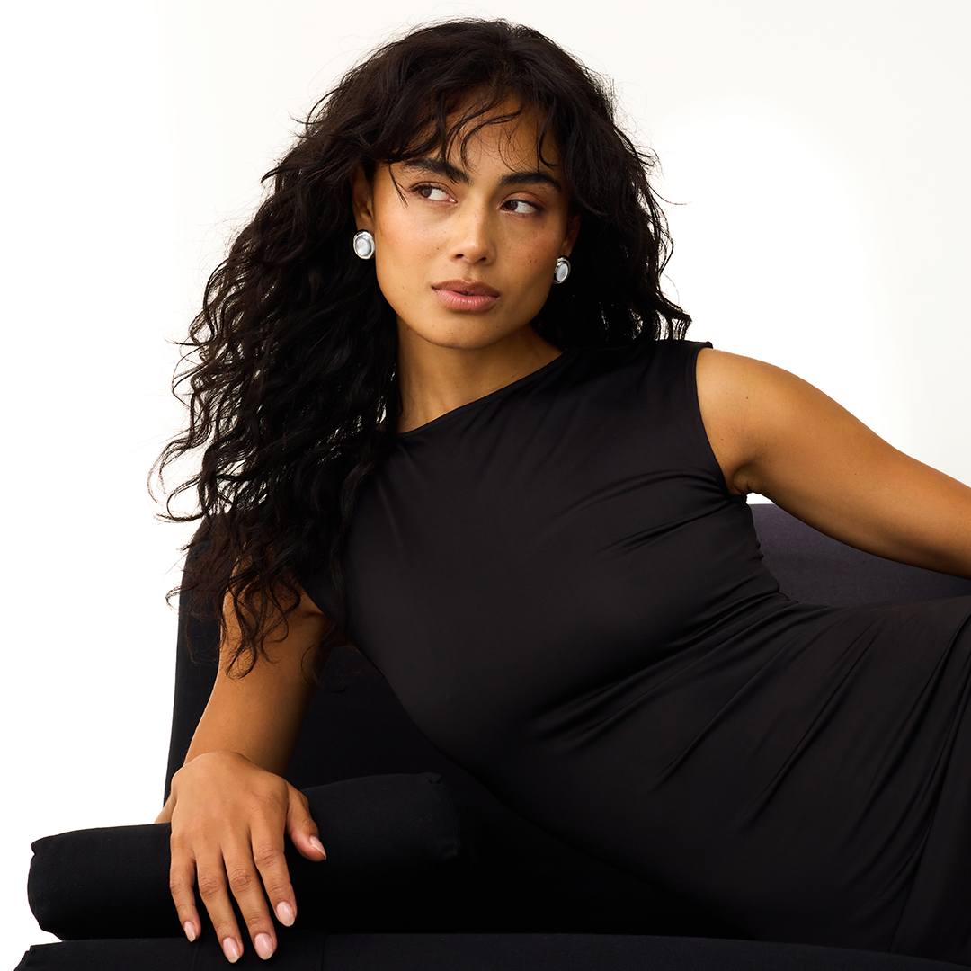 Giselle Perle Øredobber | Hvit Gull