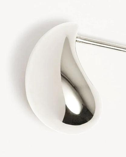 Mato Draper Øredobber | Hvitt Gull