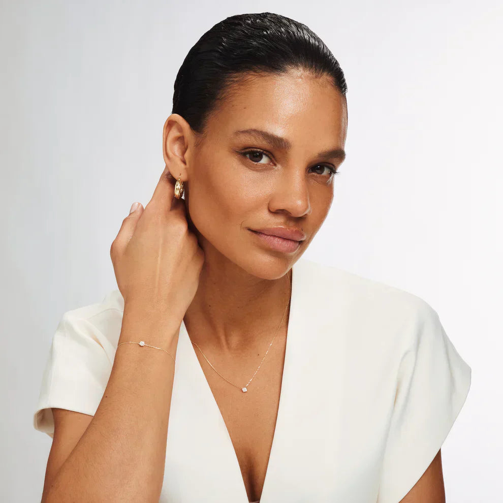 Cléa Moissanite Steinsett | Gull