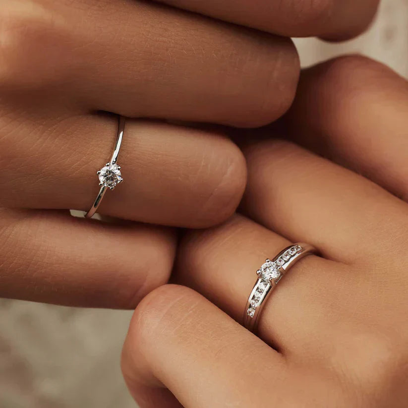 Abella Maris Ring | Hvitt Gull