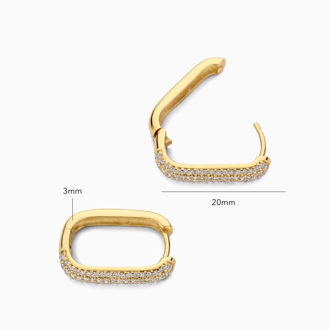 Icon Pavé Hoops | Gull